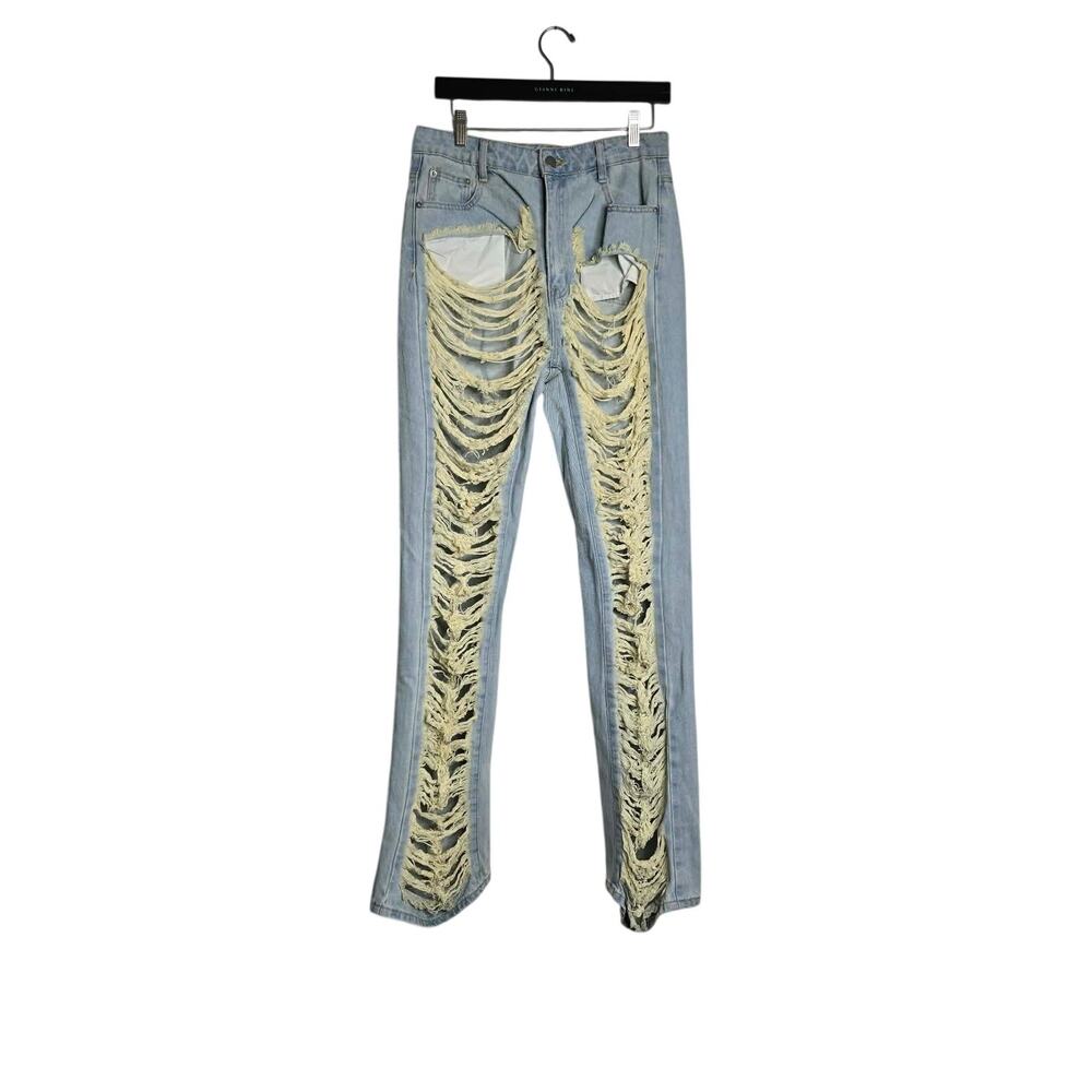NWT Fashion Nova EXTREME Shredded Jeans Size 11